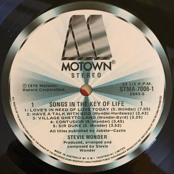 Stevie Wonder – Songs In The Key Of Life (VG/VG) – 2xLP, AU 1976 - Image 5