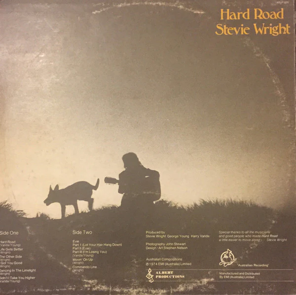 Stevie Wright – Hard Road (VG/VG) – LP, AU 1974 - Image 2