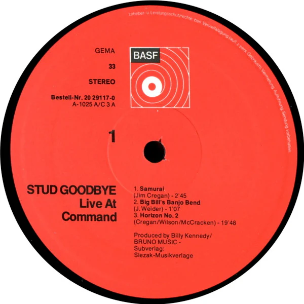 Stud – Goodbye (Live At Command) (VG/VG+) – LP, DE 1972 - Image 3