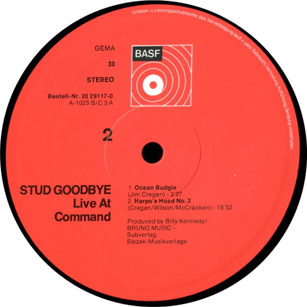 Stud – Goodbye (Live At Command) (VG/VG+) – LP, DE 1972 - Image 4