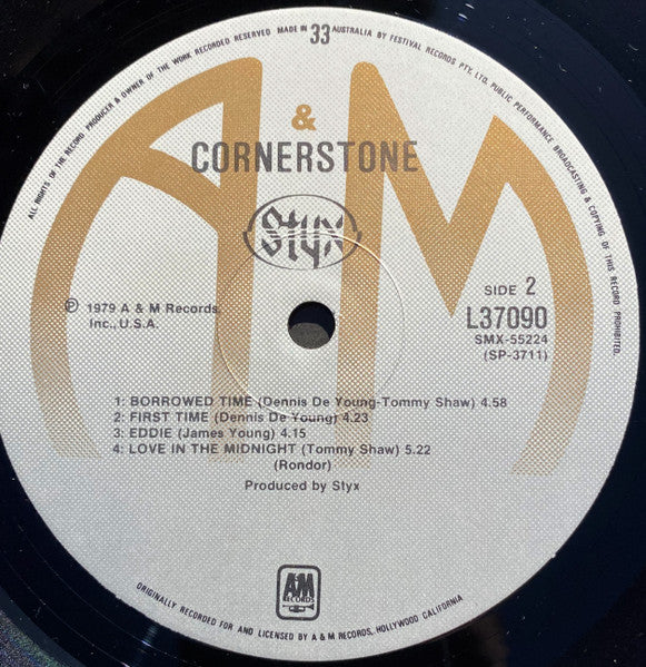 Styx – Cornerstone (VG+/VG) – LP, AU 1979 - Image 4