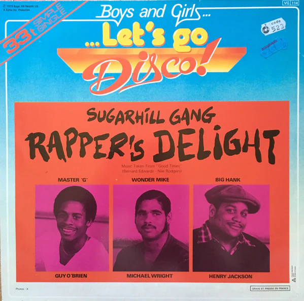 Sugarhill Gang – Rapper's Delight (VG/VG) – 12", FR 1979 - Image 2