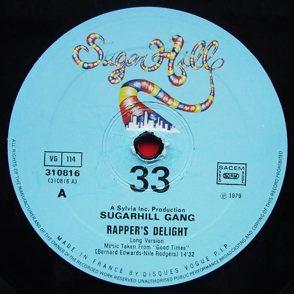 Sugarhill Gang – Rapper's Delight (VG/VG) – 12", FR 1979 - Image 3