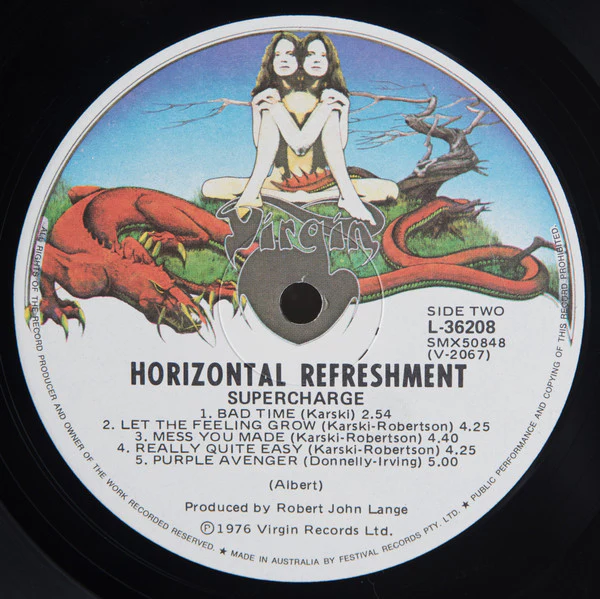 Supercharge – Horizontal Refreshment (VG+/VG+) – LP, AU 1976 - Image 4