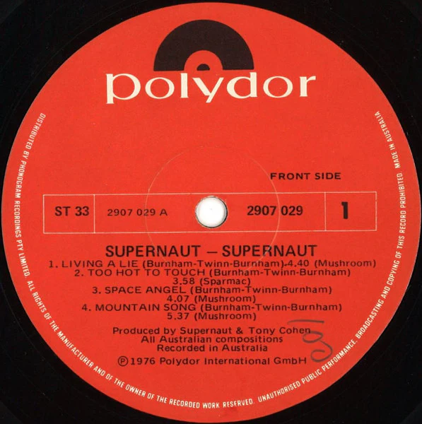 Supernaut – Supernaut (VG+/VG) – LP, AU 1976 - Image 5