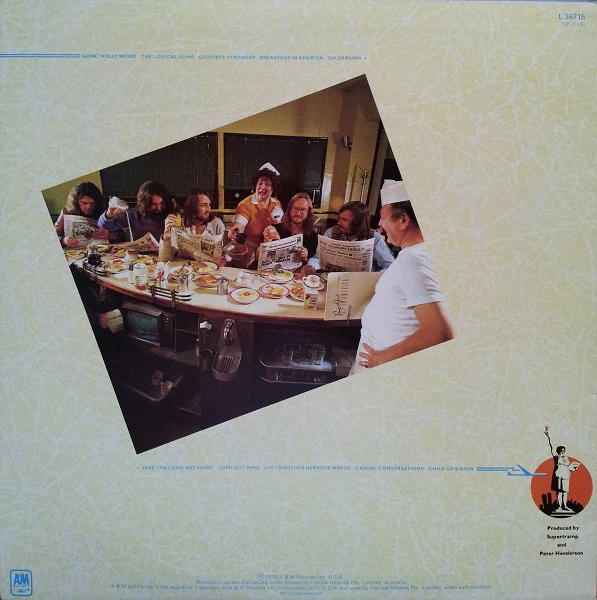 Supertramp – Breakfast In America (VG/E) – LP, AU 1979 - Image 2