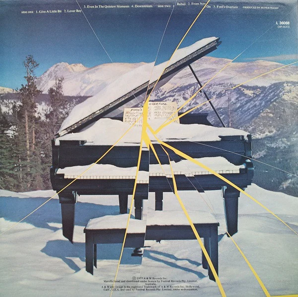 Supertramp – Even In The Quietest Moments... (VG+/VG) – LP, AU 1977 - Image 2