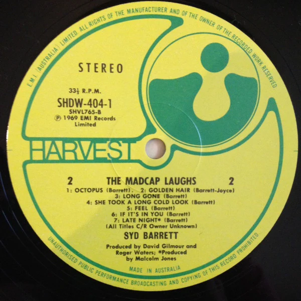 Syd Barrett – The Madcap Laughs / Barrett (VG+/VG) – 2xLP, AU 1974 - Image 4