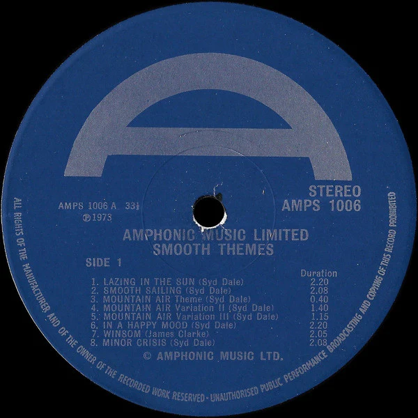 Syd Dale, James Clarke, Jim Lawless – Smooth Themes - Swinging Percussion (VG+/VG) – LP, UK 1973 - Image 2