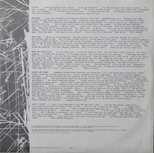 T-Bone Burnett – Proof Through The Night (VG+/VG+) – LP, AU 1983 - Image 4