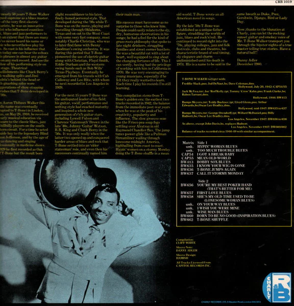 T-Bone Walker – T-Bone Jumps Again (VG+/VG+) – LP, UK 1981 - Image 2
