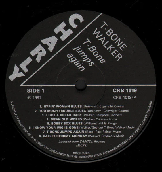 T-Bone Walker – T-Bone Jumps Again (VG+/VG+) – LP, UK 1981 - Image 3