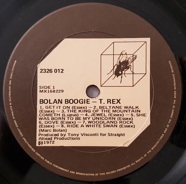 T. Rex – Bolan Boogie (VG+/VG) – LP, AU 1972 - Image 3