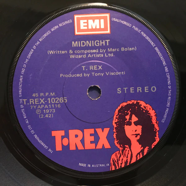 T. Rex – The Groover (VG/Generic) – 7", AU 1973 - Image 2