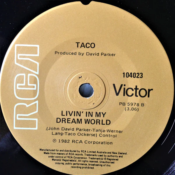 Taco – Puttin' On The Ritz (E/Generic) – 7", AU 1982 - Image 2