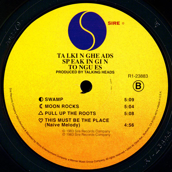 Talking Heads – Speaking In Tongues (VG+/E) – LP, US 2013 - Image 4