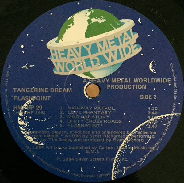 Tangerine Dream – Flashpoint (VG+/VG+) – LP, UK 1984 - Image 4