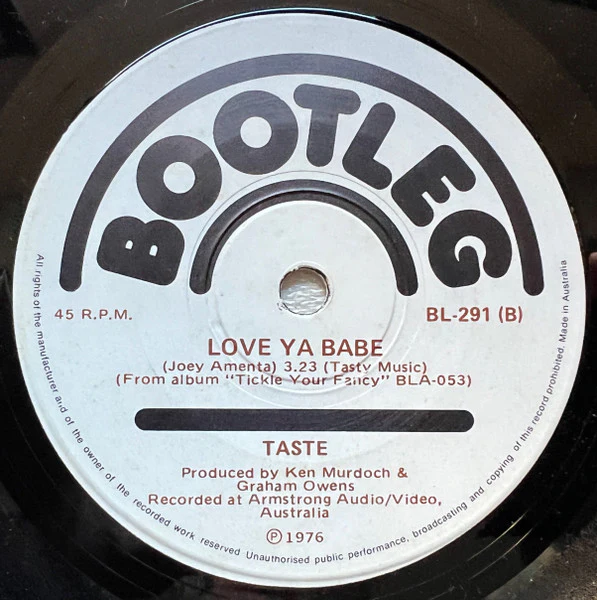 Taste – Boys Will Be Boys (E/Generic) – 7", AU 1976 - Image 2