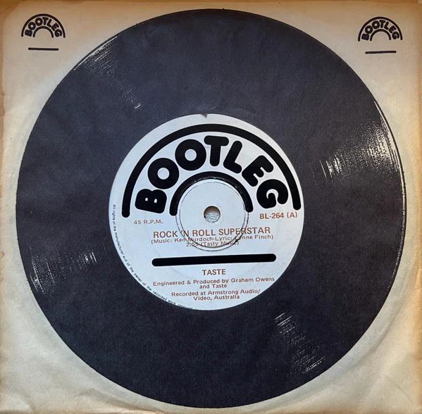 Taste – Rock 'N Roll Superstar (VG+/Generic) – 7", AU 1976 - Image 3