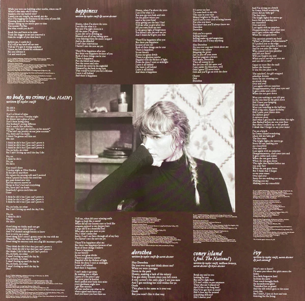 Taylor Swift – Evermore (E/E) – 2xLP, US - Image 10
