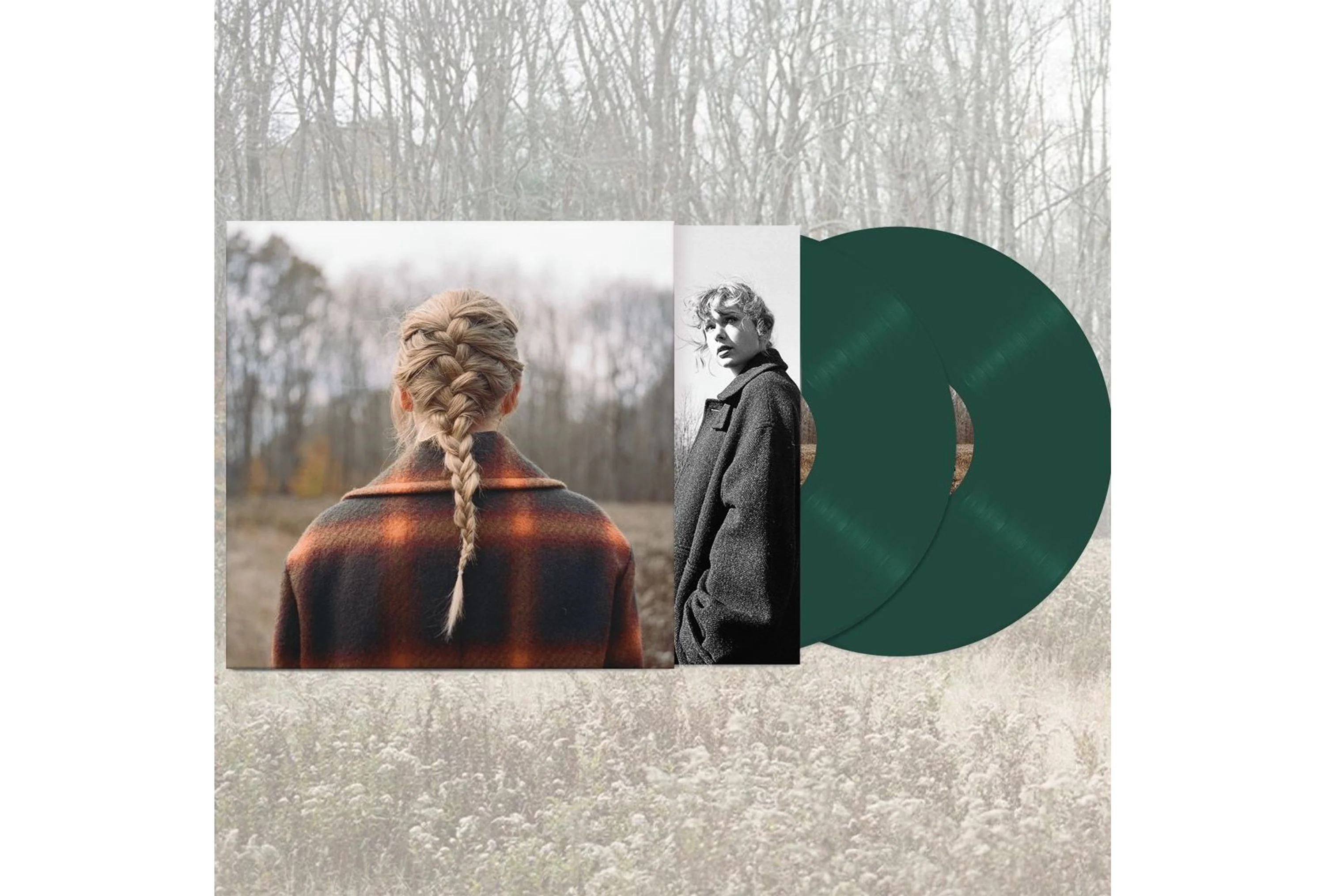 Taylor Swift – Evermore (2xLP, Green Vinyl) - Image 2