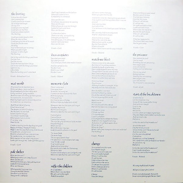 Tears For Fears – The Hurting (VG/VG) – LP, EU 1983 - Image 6