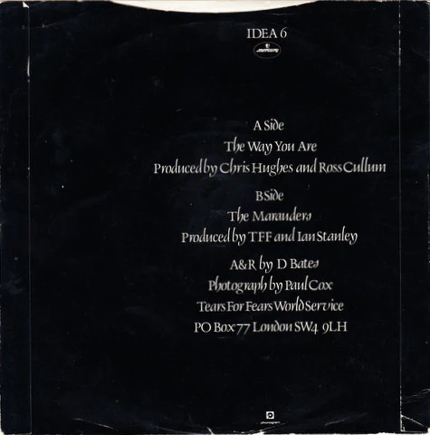 Tears For Fears – The Way You Are (VG+/G+) – 7", UK 1983 - Image 2