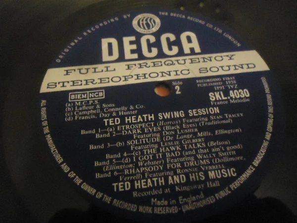Ted Heath And His Music – Ted Heath Swing Session (VG+/VG+) – LP, UK 1959 - Image 4