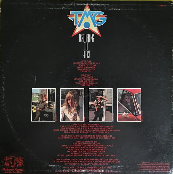 Ted Mulry Gang – Disturbing The Peace (VG+/VG+) – LP, AU 1978 - Image 2