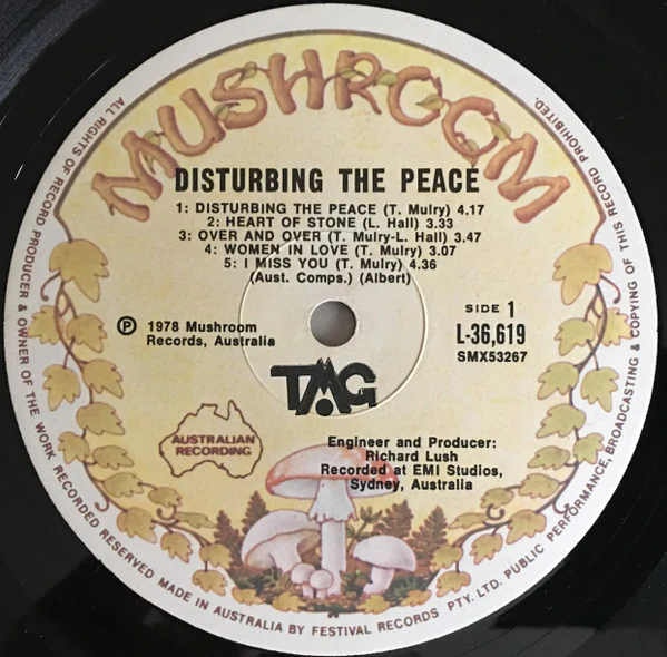 Ted Mulry Gang – Disturbing The Peace (VG+/VG+) – LP, AU 1978 - Image 3