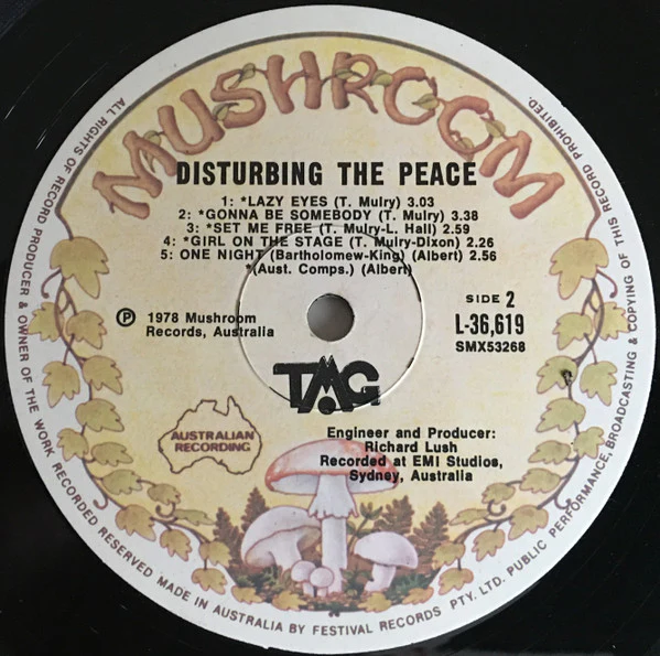 Ted Mulry Gang – Disturbing The Peace (VG+/VG+) – LP, AU 1978 - Image 4