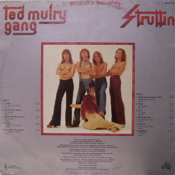 Ted Mulry Gang – Struttin (VG+/VG+) – LP, AU 1976 - Image 4