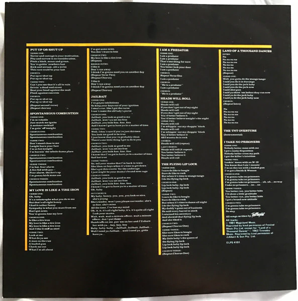 Ted Nugent – Intensities In 10 Cities (VG+/VG) – LP, AU 1981 - Image 5