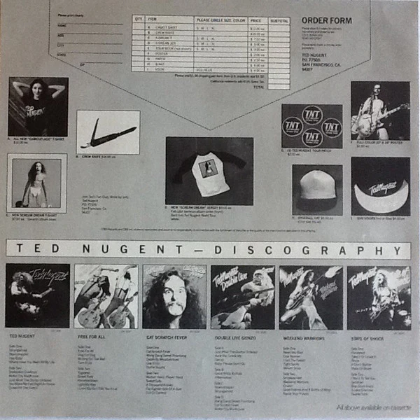 Ted Nugent – Scream Dream (VG/VG) – LP, UK 1980 - Image 5