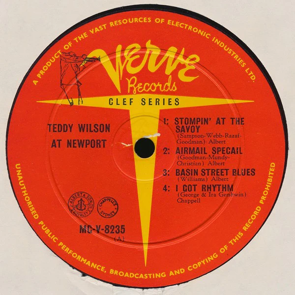 Teddy Wilson Trio, Gerry Mulligan Quartet, Bob Brookmeyer – At Newport (VG/VG) – LP, AU 1958 - Image 3