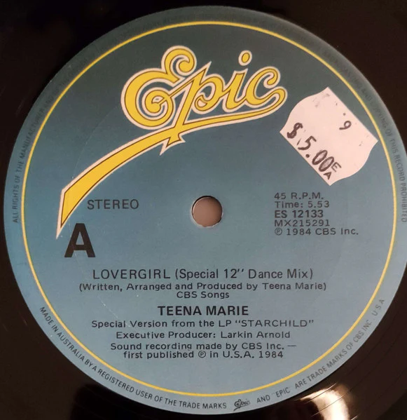 Teena Marie – Lovergirl (VG+/VG+) – 12", AU 1984 - Image 5