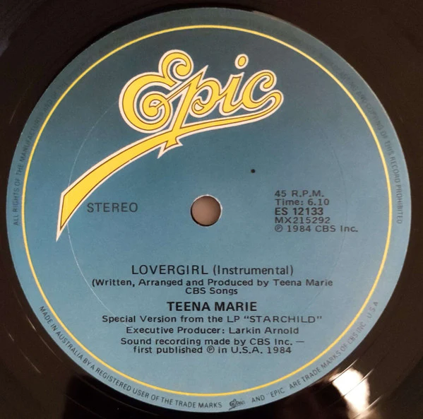 Teena Marie – Lovergirl (VG+/VG+) – 12", AU 1984 - Image 6