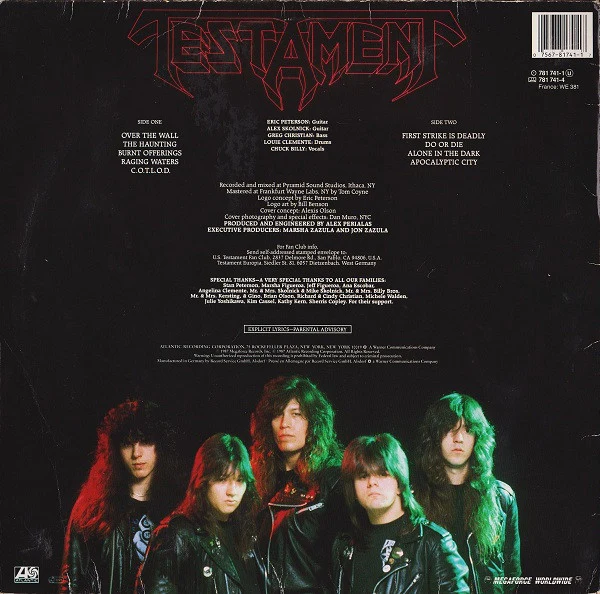 Testament – The Legacy (E/E) – LP, EU 1987 - Image 2
