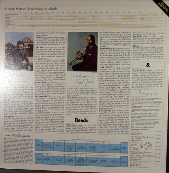 Thad Jones & Mel Lewis – New Life (Dedicated To Max Gordon) (VG+/VG+) – LP, US 1976 - Image 8