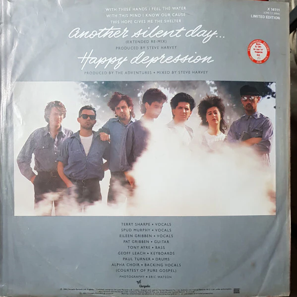 The Adventures – Another Silent Day (Extended Remix) (E/VG+) – 12", AU 1984 - Image 2