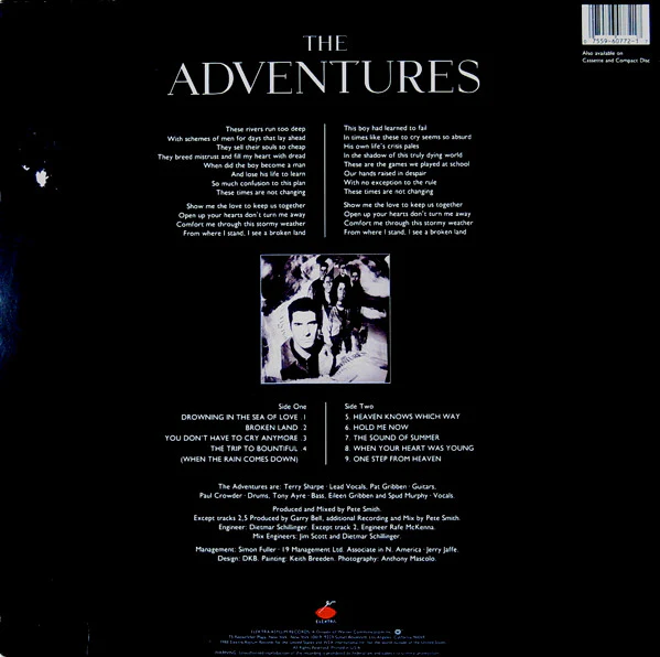 The Adventures – The Sea Of Love (VG+/VG+) – LP, US 1988 - Image 2
