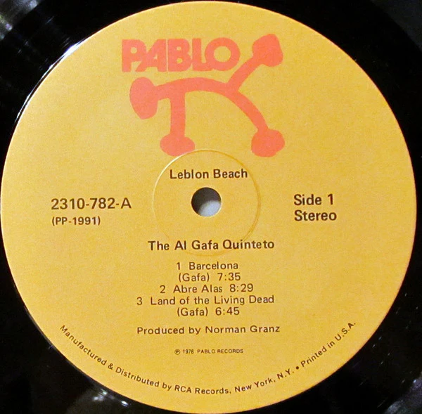 The Al Gafa Quinteto – Leblon Beach (VG/VG+) – LP, US 1976 - Image 3