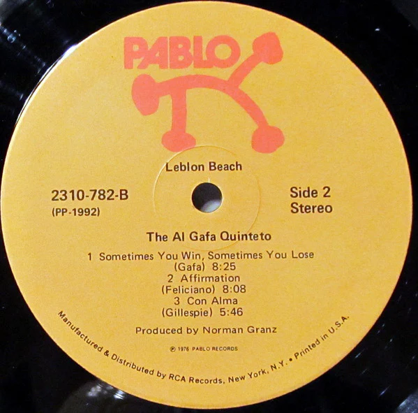 The Al Gafa Quinteto – Leblon Beach (VG/VG+) – LP, US 1976 - Image 4
