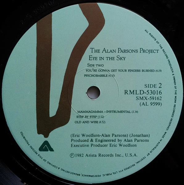 The Alan Parsons Project – Eye In The Sky (VG+/VG+) – LP, AU 1982 - Image 6