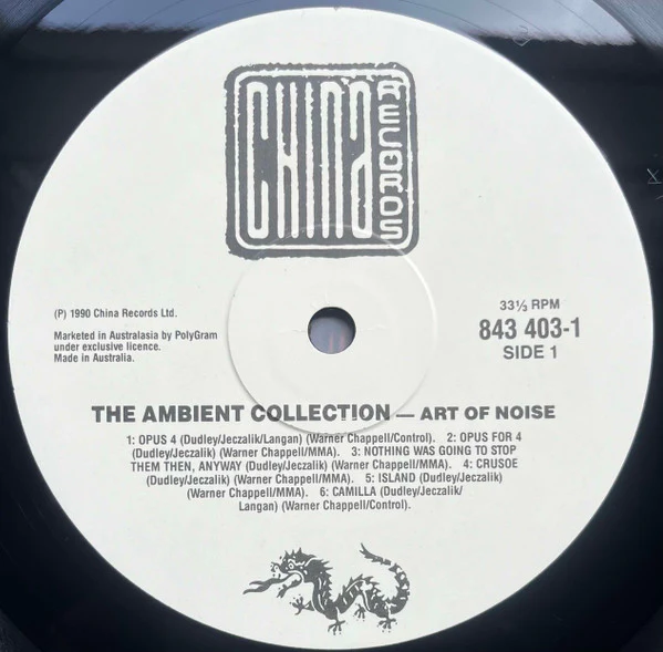 The Art Of Noise – The Ambient Collection (VG+/VG+) – LP, AU 1990 - Image 3