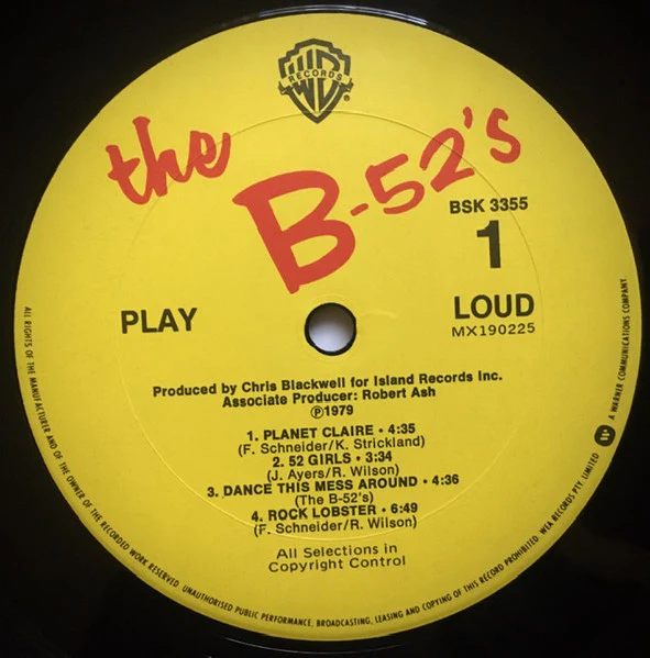 The B-52's – The B-52's (VG+/VG+) – LP, AU 1979 - Image 4