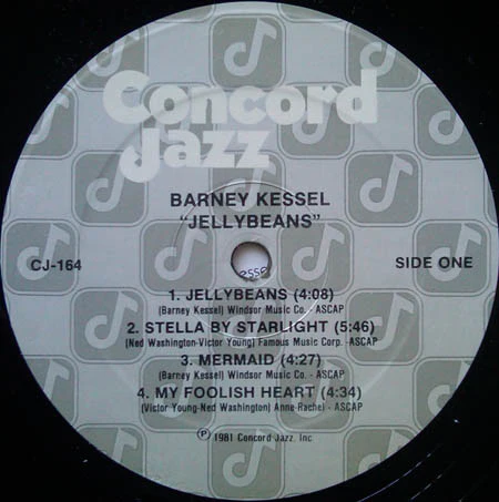 The Barney Kessel Trio – Jellybeans (E/E) – LP, US 1981 - Image 3