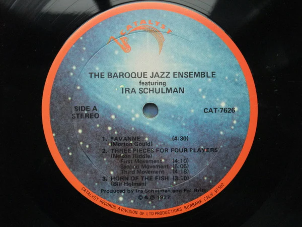 The Baroque Jazz Ensemble, Ira Schulman – The Baroque Jazz Ensemble (VG+/VG+) – LP, US 1977 - Image 3