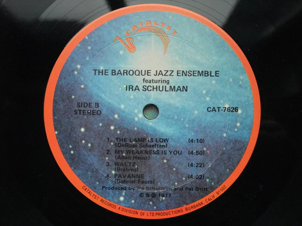 The Baroque Jazz Ensemble, Ira Schulman – The Baroque Jazz Ensemble (VG+/VG+) – LP, US 1977 - Image 4