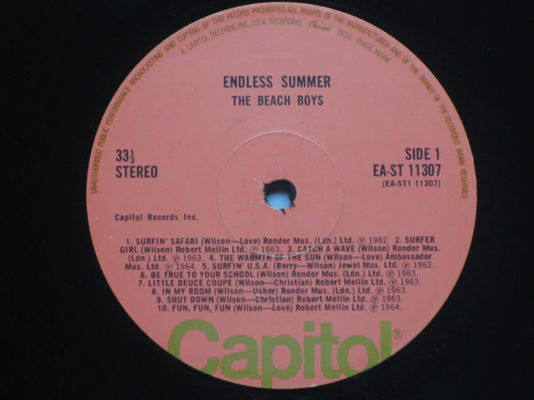 The Beach Boys – Endless Summer (VG+/E) – LP, UK 1974 - Image 4
